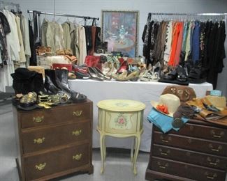 Part of a huge designer clothes and shoes collection
