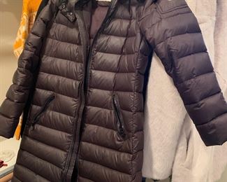 Moncler down coat, and other coats and jackets