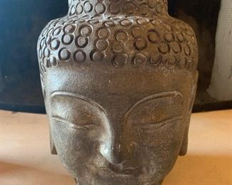 Chinese carved stone buddha head