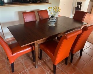 Dining table and chairs