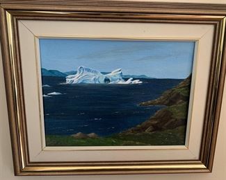 Audrey R. Holwell 'Iceberg-Twillingate Bight', 1999 O/B, 9" x 12"