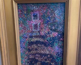 Pointillist painting