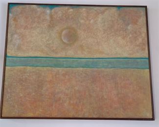 George-Anne Roberts O/C 'Quiet Sea' (East Hampton, NY), 38" x 48"