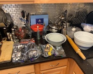 Kitchen flatware, utensils, etc