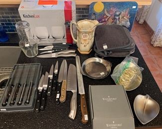 Waterford, knives, etc