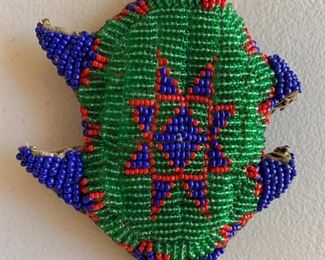 Beaded turtle fetish
