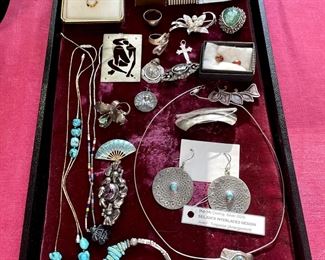 Sterling silver jewelry.