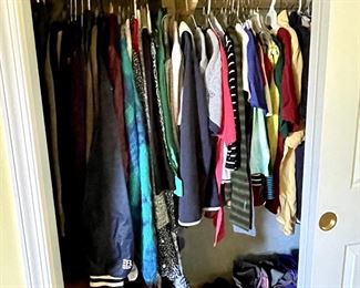 LOTS of women's clothing, sizes petite small - medium (roughly, sizes 2-8).