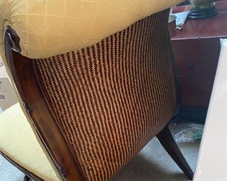 2 occasional chairs, both with water damage $25 each 