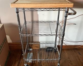 Butcher Block Kitchen Cart 