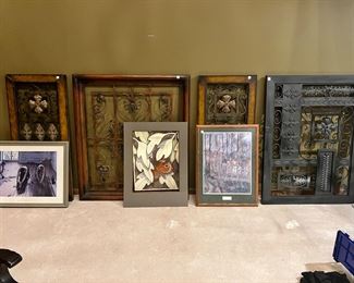 Various Wrought Iron/Cast Iron Wall Decor 
Various Home Decor Items  