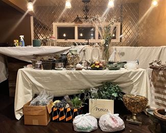 Various Items (Supplies and Completed Projects)  for Home Decor 