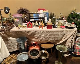 Various Christmas Home Decor Items 