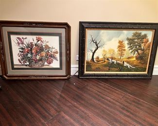 Vintage Framed Artwork 