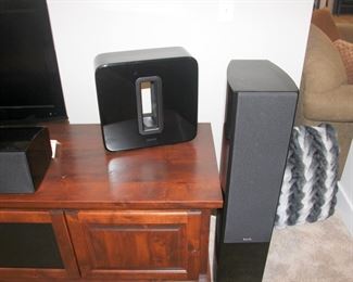 Pair of Revel Concerta 2 F-35 Floor Speakers, Sonos Wireless Subwoofer