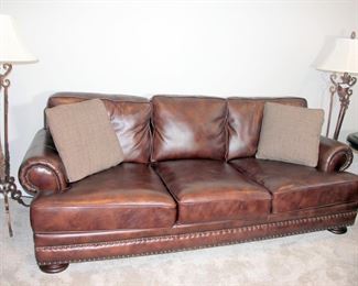 Bernhardt Leather Sofa