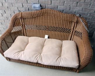 Wicker Porch Swing
