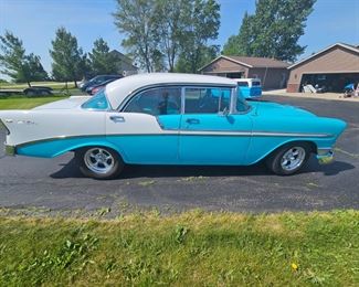 1956 Chevy Belair 4 door 54k miles $28,000 Buy it NOW or BID.  All bids must be 50% or more of the buy it now to be considered. Bids are silent  
