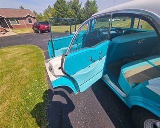 1956 Chevy Belair 4 door 54k miles $28,000 Buy it NOW or BID.  All bids must be 50% or more of the buy it now to be considered. Bids are silent  