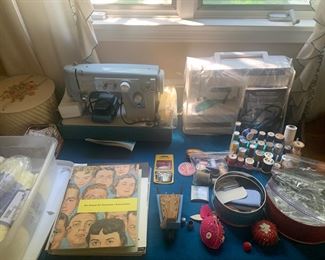 Viking Sewing Machine on right