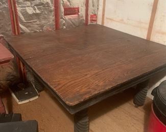 Short Solid Oak Table