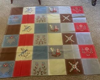 Danish Mid Century Table Cloth