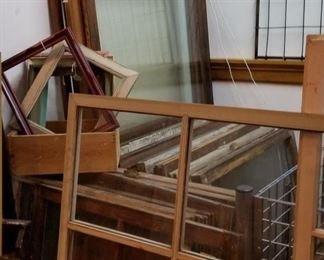 Windows of all sizes ,some stain glass too