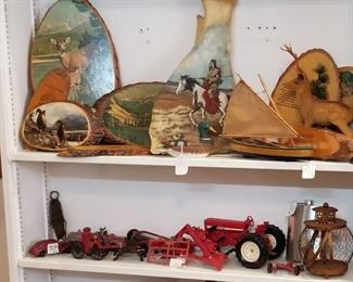 Ammo box ,farm toys antique