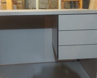 Metal desk downstairs