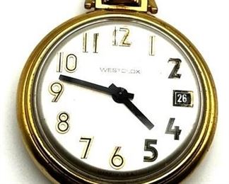 Lot 003   0 Bid(s)
Vintage Westclox Gold Tone Pocket Watch