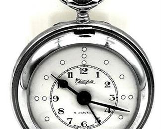 Lot 010   0 Bid(s)
Vintage Chesterfield 7 Jewels Silver Tone Pocket Watch