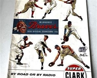 Lot 114   0 Bid(s)
Milwaukee Braves 1956 Official Scorecard