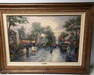 Lot 083   2 Bid(s)
Thomas Kinkade, Carmel, Sunset on Ocean Ave, Canvas 24"x36", COA