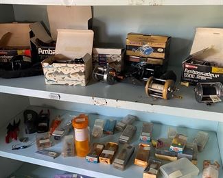 Vintage and new fishing gear 