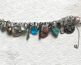 Sterling Silver Charm Bracelet 