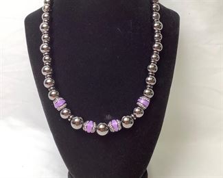 ANSM606 Vintage Givenchy Steel Bead Trio