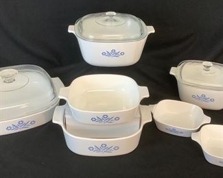 GICH704 Vintage Blue Flower Corning Ware