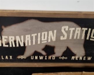 Hibernation Station Sign
