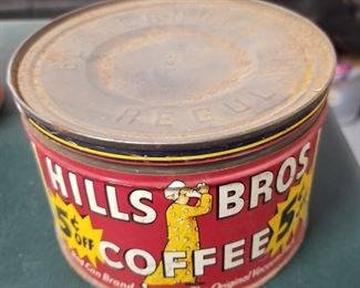 Hills Bros Coffee Tin