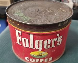 Vintage Folgers tin