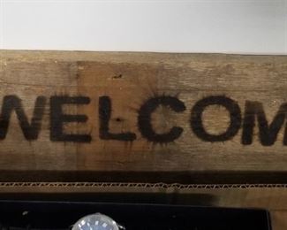 Welcome sign