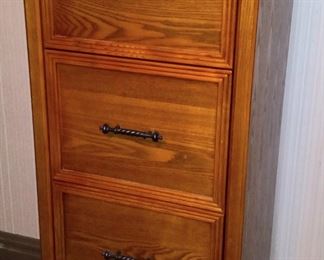 4 drawer oak file cabinet