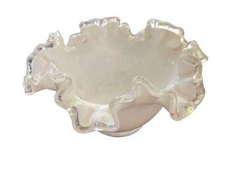 Lot 038   0 Bid(s)
Vintage Fenton Silver Crest Candy Bowl