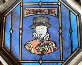 Lot 061   0 Bid(s)
Vintage Beefeater Octagon Stained Glass Bar Sign
