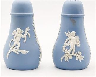 Lot 108   0 Bid(s)
Vintage Wedgwood Blue Jasperware Cherub Salt and Pepper