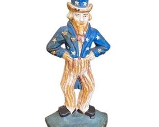 Lot 119   0 Bid(s)
Cast Iron Uncle Sam Door Stop