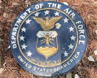 Lot 127   0 Bid(s)
Department of the Air Force Cement Stepping Stone Marker