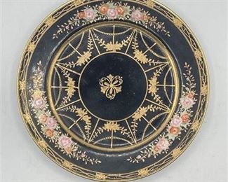 Lot 135   0 Bid(s)
Antique Nippon Dessert Plates Black with Gold Moriage Design