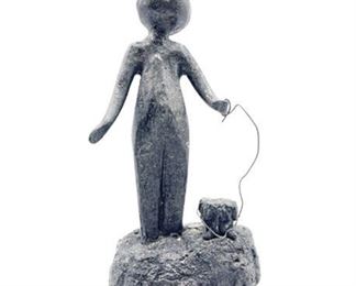 Lot 006   0 Bid(s)
William Lattimer 1960s Sculpture Boy Walking a Dog