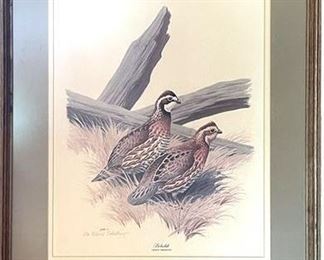 Lot 038   0 Bid(s)
Don Richard Eckelberry AP "Bobwhite" Lithograph